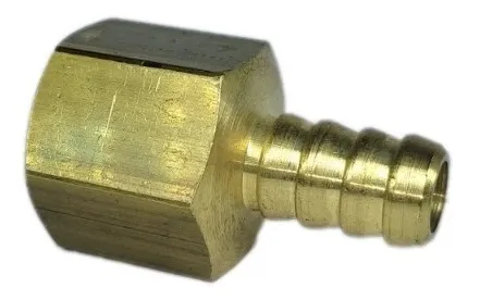 Imagem de conexão 3/8 SAE Fêmea X 3/8 Bico De Mangueira Latão 
