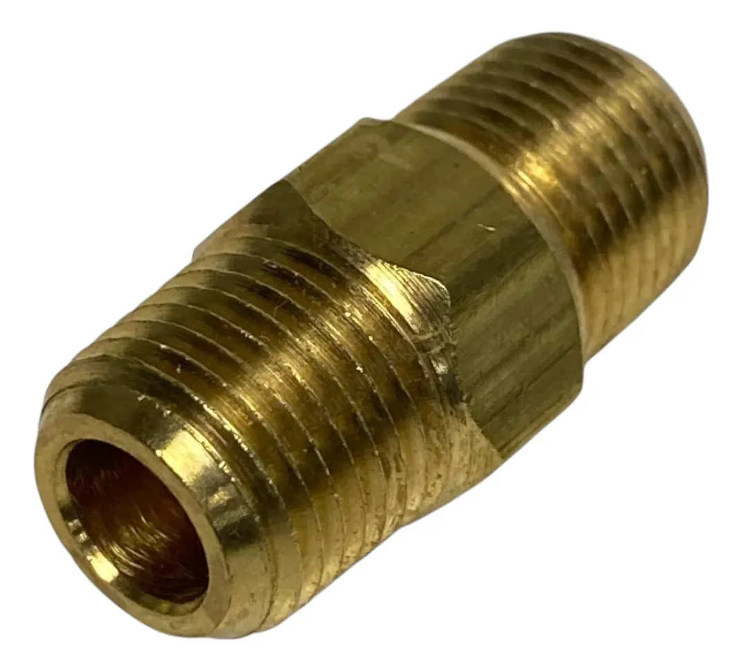 Imagem de União 1/8 X 1/8 NPT Macho/macho Latão 